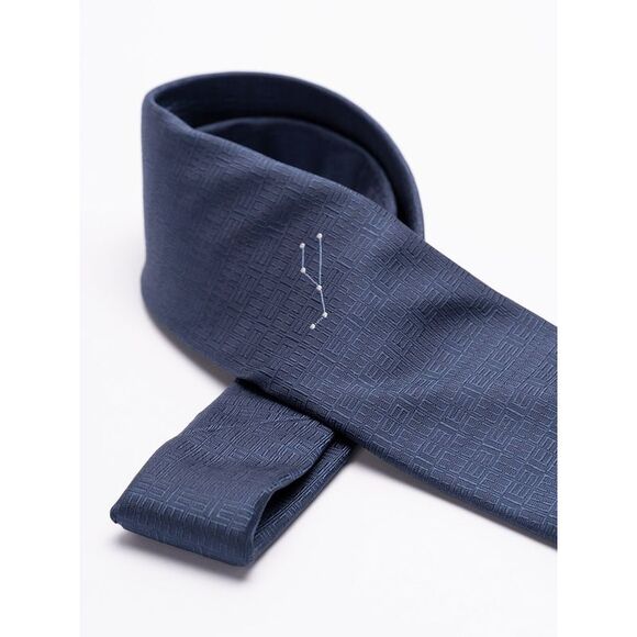 Elios Men Silk Tie With Zodiac Sign